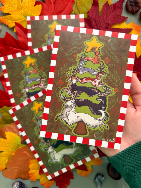 Festive Sighthounds Xmas Card